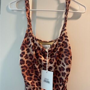 Runaway The Label Leopard Print Maxi Dress - Brown